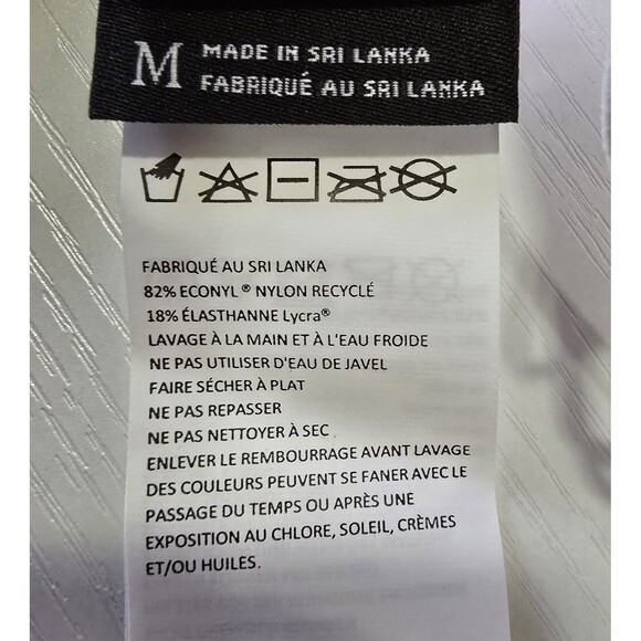 NWT PrAna Women's Size Medium Bikini Top Willow Falls/ Reversible Quick Drying - Picture 7 of 10